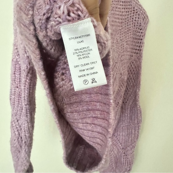 ASTR Lilac Serenity Mockneck Wool Sweater - Picture 5 of 11